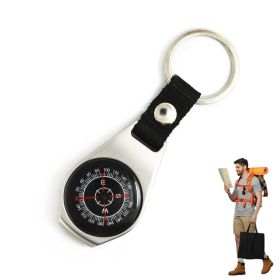 Zinc Alloy Compass Keychain