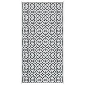 Outdoor Reversible Rug 9'x18' - Black & White