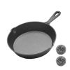 WANGYUANJI 7.9" Cast Iron Grill Pan with Handle