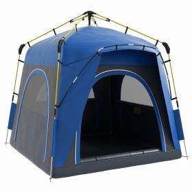 4-Person Pop Up Tent w/ Windows, Doors - Carry Bag Included