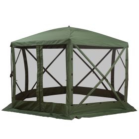 6-Sided Pop Up Tent with Mesh Netting - 12' x 12'