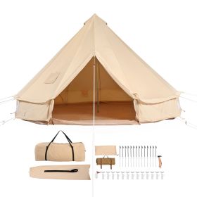 Canvas Bell Tent, 4-Seasons, 6 m/19.68 ft with Stove Jack - 10 Person