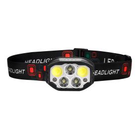 2 Pack Bright LED Rechargeable Headlamps, Lightweight with 12 Lighting Modes & Motion Sensor, Adjustable Headband