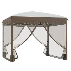 10x10 Pop Up Canopy Tent with Netting & Wheeled Bag