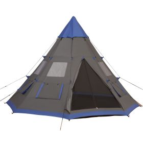 6-Person Teepee-Style Tent with Carrying Bag