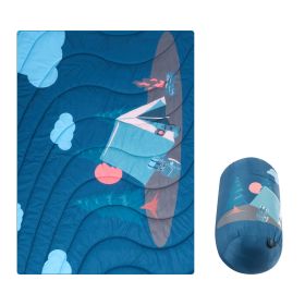 Camping Blanket, Large Warm Wearable Stadium Blanket, Waterproof & Windproof, Polyester Fiber, Flame Retardant