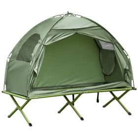 Single Person Folding Cot Tent Combo with Carry Bag