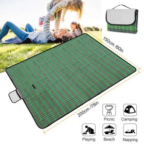 60" x 78" Waterproof Picnic Blanket with Strap