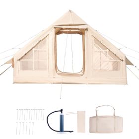 3-5 Person Easy Setup Inflatable Tent with Hand Pump