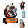 Portable Camping Fan 20000mAh Rechargeable Power Bank with 270° Rotation