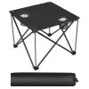 Folding Lightweight Camping Table with Cup Holders with Carry Bag