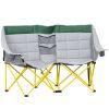 Oversized Double Folding Lawn Chair with Carry Bag & Cup Holders