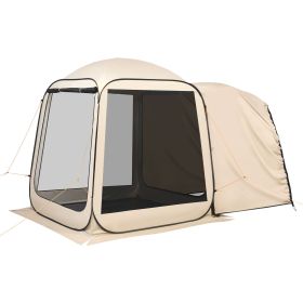 6 x 6 ft, 4-6 Person Pop Up Screen House Tent with Carry Bag
