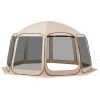 12-15 Person Pop Up Screen House Tent, 15 x 13.8 ft with Carry Bag, Ground Stakes