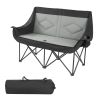 Oversized Heavy Duty Two-Person Camp Chair with Dual Cup Holders and Magazine Straps