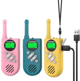 Walkie Talkies 3 Pack Rechargeable  Long Range 2-Way Radios