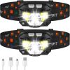 Ultra-Bright LED Rechargeable Waterproof Headlamp - 2pack
