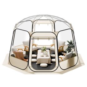 Pop up Bubble IglooTent with windows, 12 x 11.1 ft Waterproof & UV-Resistant