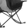 Rocking Reclining Folding Camp Chair - Heavy-Duty 225lb Load