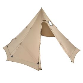 Hot Tent 4-6 Person with Stove Jack, Waterproof Canvas