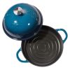 5 QT Enameled Cast Iron Dutch Oven with Lid and Dual Handles