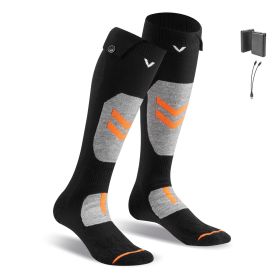 Heated Socks, 5000mAh Battery Powered, Rechargeable Heating Socks with 4 Heating Levels