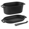 Enameled 3.5 Quart Cast Iron Dutch Oven with Lid and Dual Handles