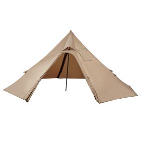 Canvas Tipi-style Hot Tent, 2-Person with Stove Jack