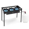 225,000-BTU Portable Propane 3 Burner Gas Stove