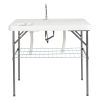 101*65.5*92cm HDPE Rectangular With Barbed Wire Foldable Fish Table