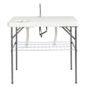 101*65.5*92cm HDPE Rectangular With Barbed Wire Foldable Fish Table