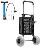 Cart w/ Oversize 9'" Wheels for Sandy Ground, 20.1" x 14.6" Cargo Deck