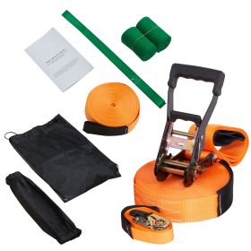 60 ft SlackLine Kit with Training Line