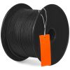 Braided Nylon Cord, 3/16 inch by 250 feet, 32-Strand Design, 720 LBS Tensile Strength, Multi-Purpose Black Rope