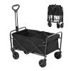 Folding Wagon Cart, 2 cu.ft with All-Terrain 5in Wheels