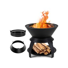 Fire Pit with Pot Holder