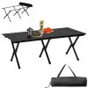 Lightweight Roll Up Camping Table, 46x24 in
