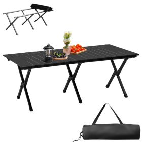 Lightweight Roll Up Camping Table, 46x24 in