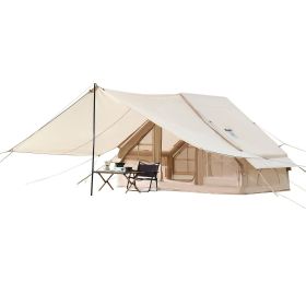 3-5 Person Easy Setup Inflatable Tent with Hand Pump, with Canopy, Stove Jack