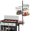 Vertical Hook-up Griddle Caddy With Paper Towel Holder, Hook, Baskets