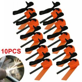 10x Fire Starter Flint Steel Striker Survival Kit