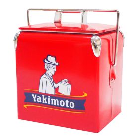 Yakimoto Classic Retro Metal Cooler With Bottle Opener 13L (14Qt)