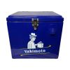Yakimoto 15L/16Qt Reflex Blue Cooler Box - 4-Day Ice Retention! Metal Latches, Holds 20 Cans, Ergo Grip Handle