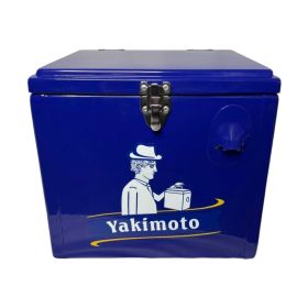 Yakimoto 15L/16Qt Reflex Blue Cooler Box - 4-Day Ice Retention! Metal Latches, Holds 20 Cans, Ergo Grip Handle