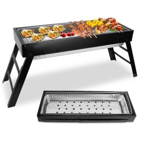 Foldable Stainless Steel Tabletop Charcoal BBQ Grill