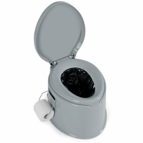 5L Portable Travel Toilet with Paper Holder