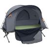 Multifunctional Folding Tent Cot Combo, with Self-Inflating Air Mattress and Carry Bag