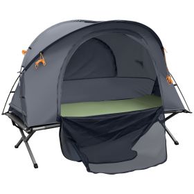 Multifunctional Folding Tent Cot Combo, with Self-Inflating Air Mattress and Carry Bag