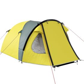 3-4 Person Easy Set Up Waterproof Dome Tent with Porch, Sewn-in Groundsheet