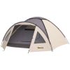 3 Person Waterproof Tent, with Bedroom, Porch, Sewn-in Groundsheet and Hook